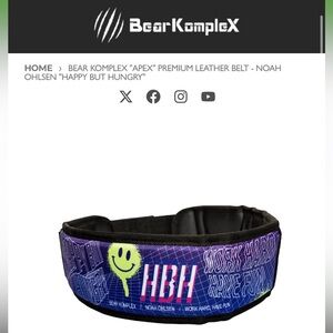 Bear KompleX "APEX" Premium Leather Belt - Noah Ohlsen "Happy But Hungry" HBH